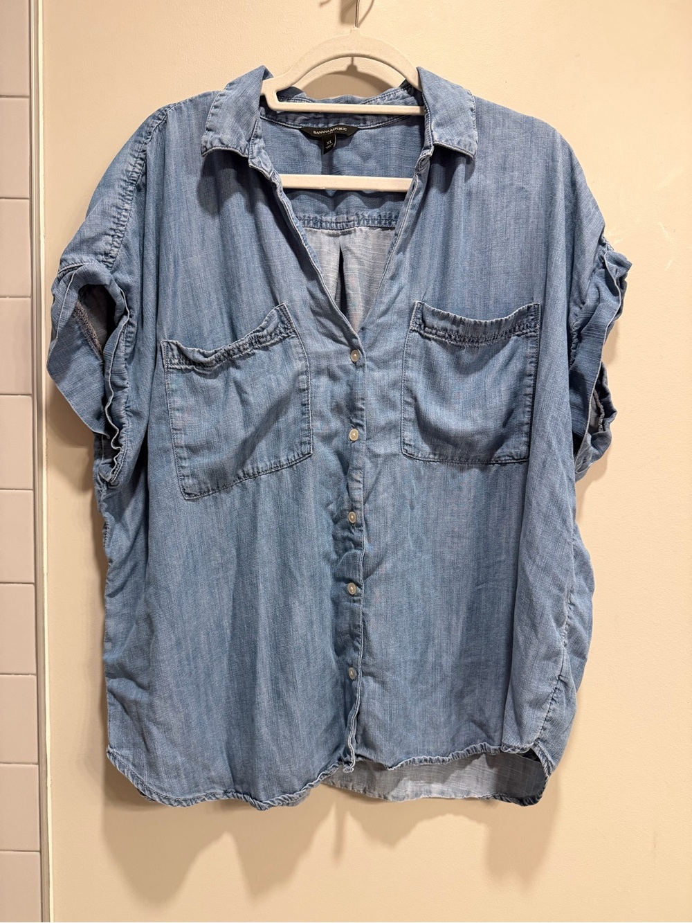Banana Republic Chambray Denim Shirt, XL